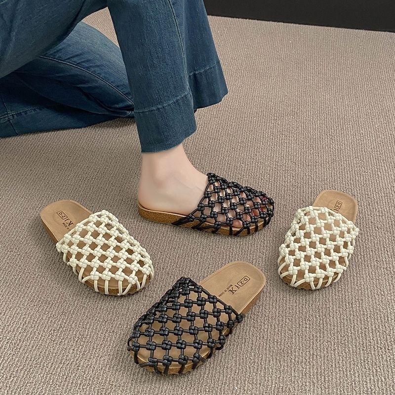 Healing Style Gentle And Comfortable Home Relaxation Cozy Slippers Women'S Shoes Hollow Trend Fashion