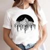 Fashion Cartoon Tshirt FeUnisex S Trend Clothing T Shirt Women River New Mountain Tee Lady Graphic Top Clothes Short Sleeve