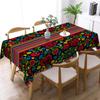 1PC Mexican Carnival Floral Printed Tablecloth, Rectangular Table Cover, Home Kitchen Dining Room Living Room Decor