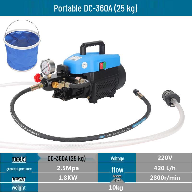 Portable Electric Pressure Test Pump & Car Washer CN plug (adapter included)