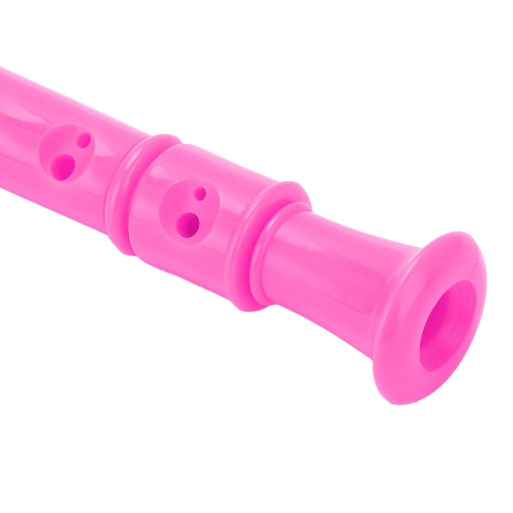 ABS Recorder Instrument 8 Hole Soprano Recorders for Kindergartens Elementary SchoolsRose Red
