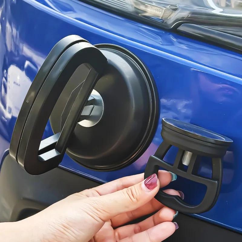 Auto Saugnapf Delle Universal Hochleistungs-Saugnäpfe Reparatur Artefakte Karosserielack Dellenreparaturwerkzeuge 2 Stück Schwarz Orange Farbe