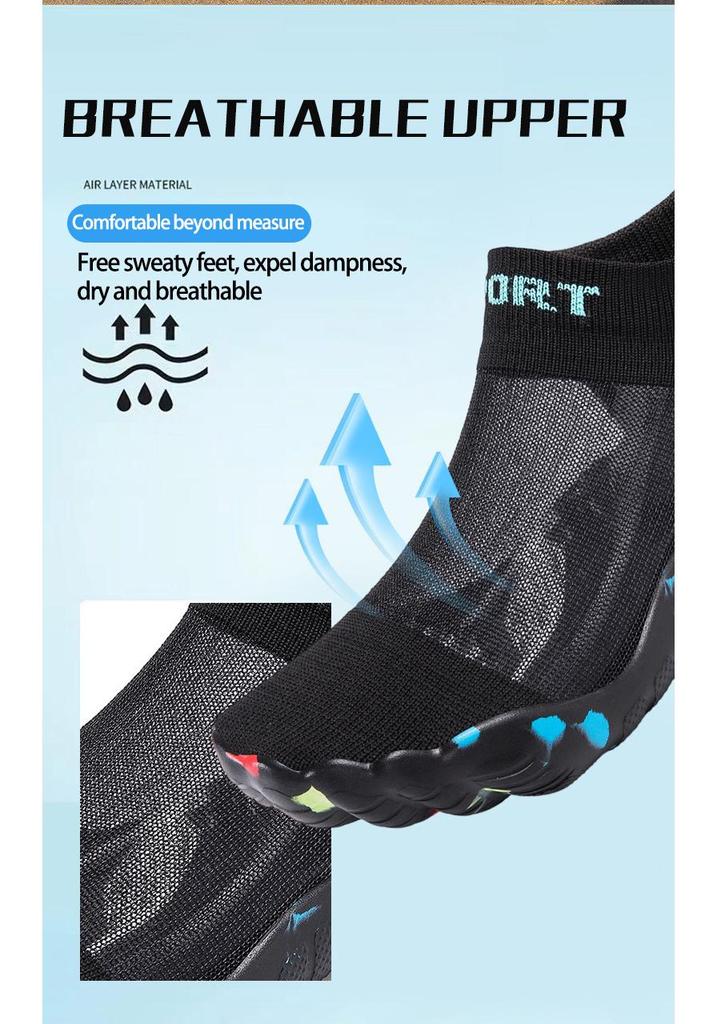 Unisex Five-Finger Barefoot Trekking, Wading, and Beach Shoes: New Style Fitness Footwear for Outdoor Adventures