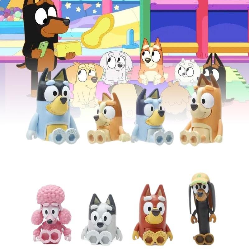 Adorable Pvc Dog Figurine Set Includes 8 Cute Jointed Characters For Collectors