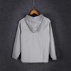 Men's Reflective Silver Grey Hooded Jacket - Trendy Spring/Autumn Streetwear for Outdoor Sports