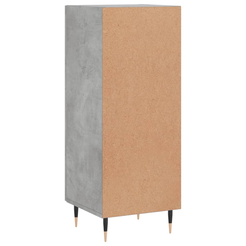 Vidaxl Szafka, Szarość Betonu, 34,5X34X90 Cm, Materiał Drewnopochodny