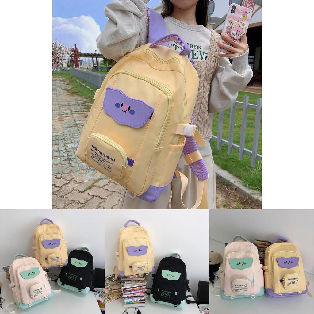 Stylish And Cute Nylon Kids Backpack For Boys And Girls With Curved Straps