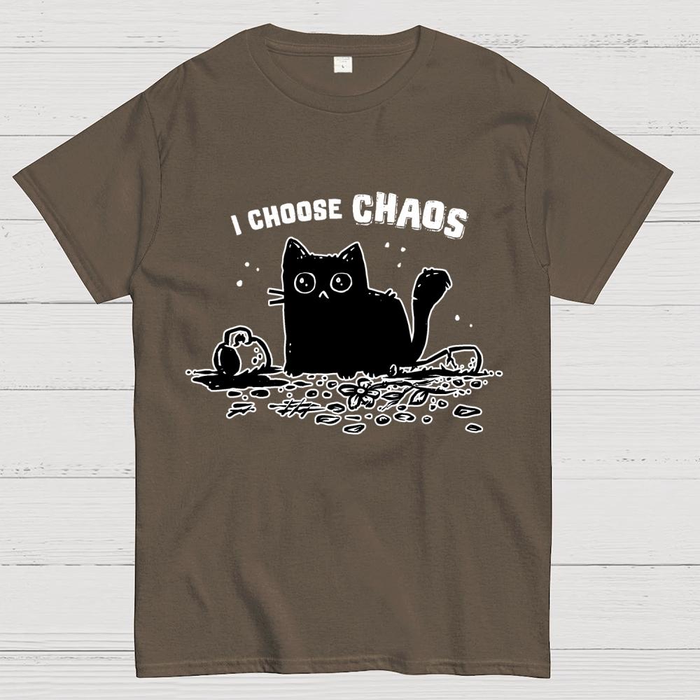 I Choose Chaos Unisex 100% Cotton Summer Casual Cool Loose T-Shirt