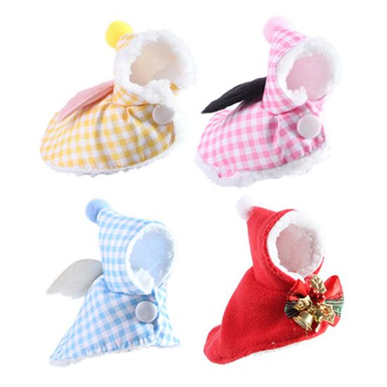 Papagoi Soe Keep Plüüs Linnud Ülerõivad Karvane Ruuduline Väikesed Loomad Hubane Keep Talveks Lemmiklooma Kostüümi Aksessuaar