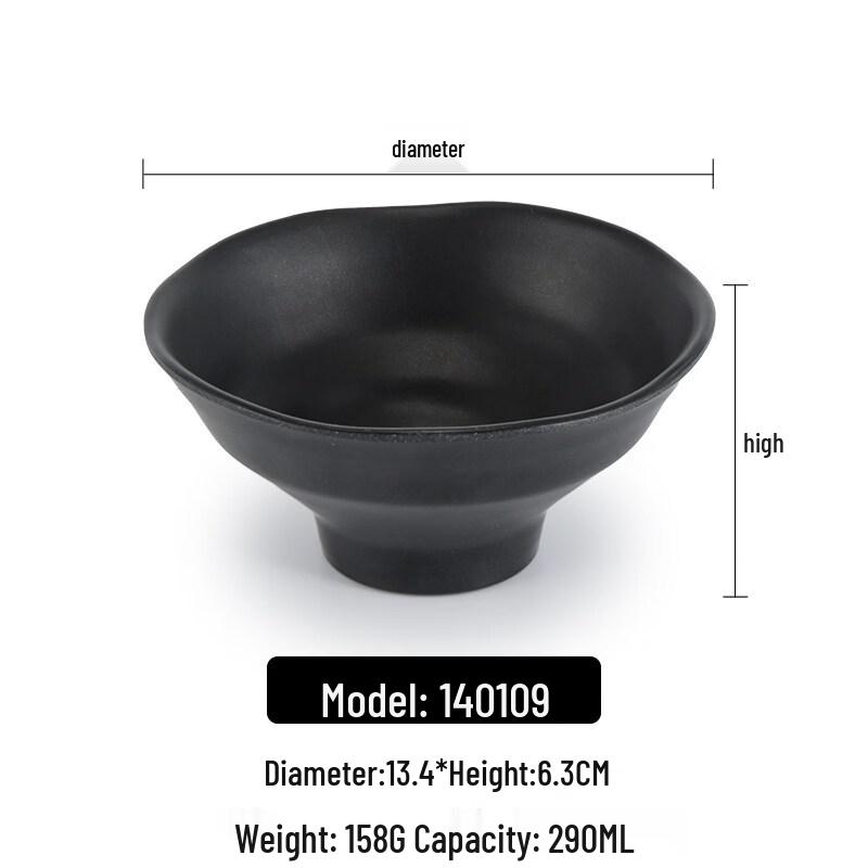 

Black Frosted Melamine Dipping Bowl