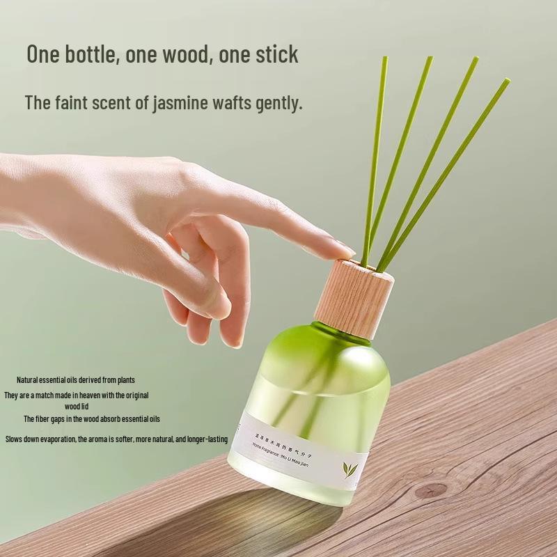 Jasmine Tea & Gardenia Aromatherapy Essential Oil Diffuser: Long-lasting Fragrance for Home, Bedroom, or Bathroom