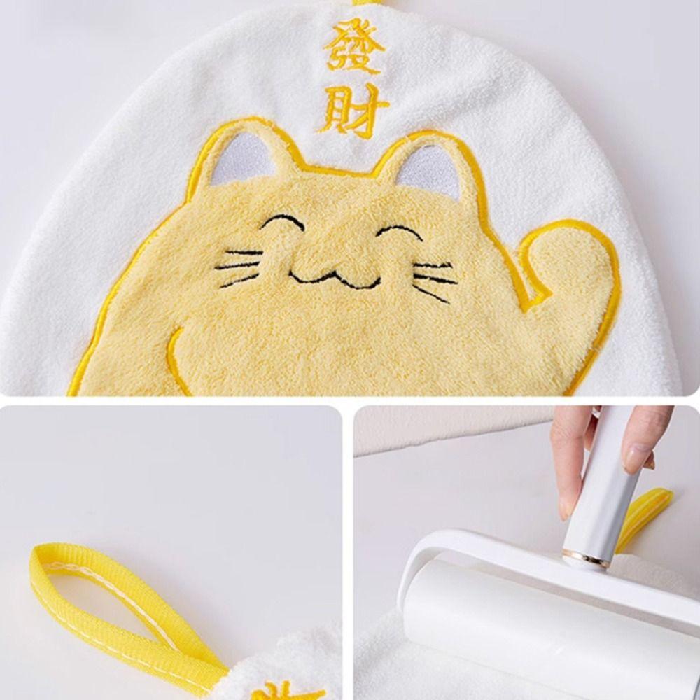 Cute Maneki-neko Dishcloth Cartoon Children's Handkerchief Shower Towels Bath Towel  Bathroom