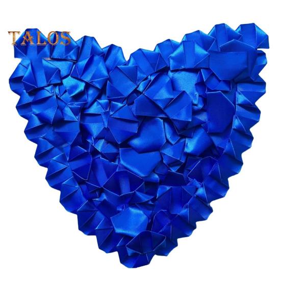 

273 шт. готовых лепестков роз из атласной ленты, сделанных вручную, наполовину готовых вечных лепестков роз, самодельных вечных цветочных букетов на годовщину свадьбы, день рождения B