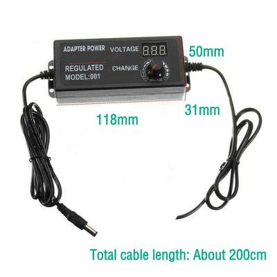 Adjustable Adaptor Charge Variable Voltage 3V-24V Universal Type Speed Controller 100-240V US Plug