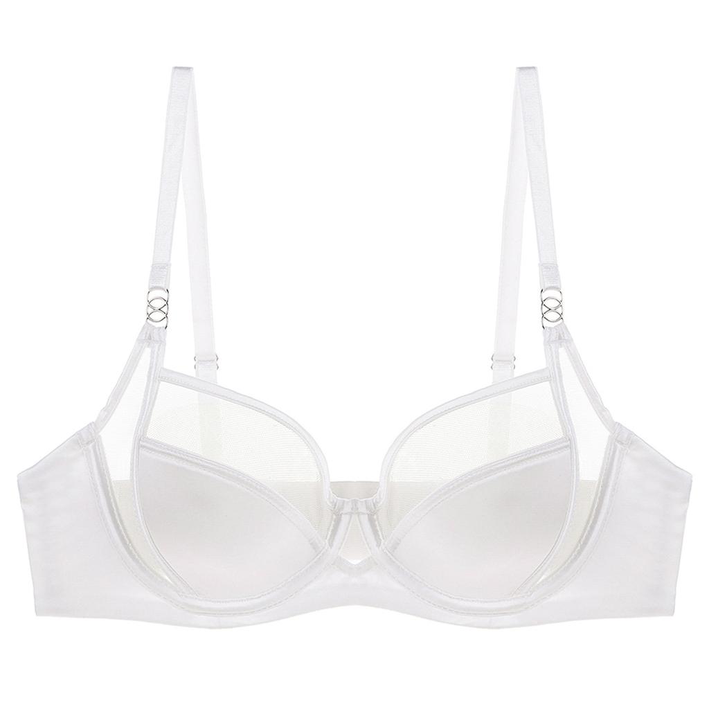 French underwear pure desire thin smooth mesh sexy underwear big chest small anti-sagging bra cover