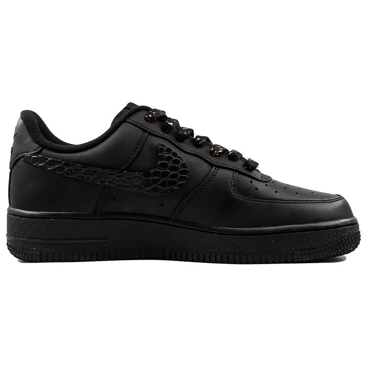 Nike Air Force 1 Slip Resistant Abrasion Resistant Low top Skateboard Shoes Unisex Black CW2288-001(Team219-)