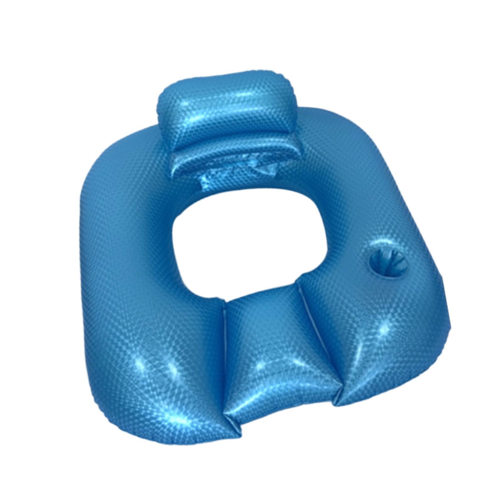 

Inflatable Pool Float for Adults Floating Lounge Chair Lightweight Yard High Buoyancy Party Supplies Portable Pool Lounger синій