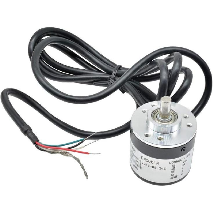 Aideepen 600P/R Rotary Encoder, AB 2 Phase Incremental Rotary Encoder 6mm Shaft 5V-24V Wide Voltage