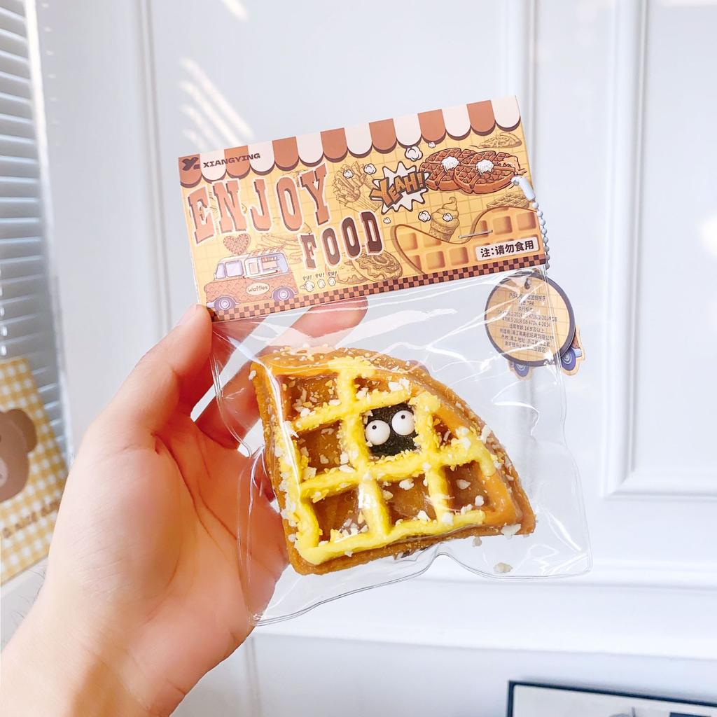 Squishy Food Creative Kids Fidget Toy Simulation exquisite Waffle  Bread Toast Donuts Slow Rising Squeeze Stress Relief Toys