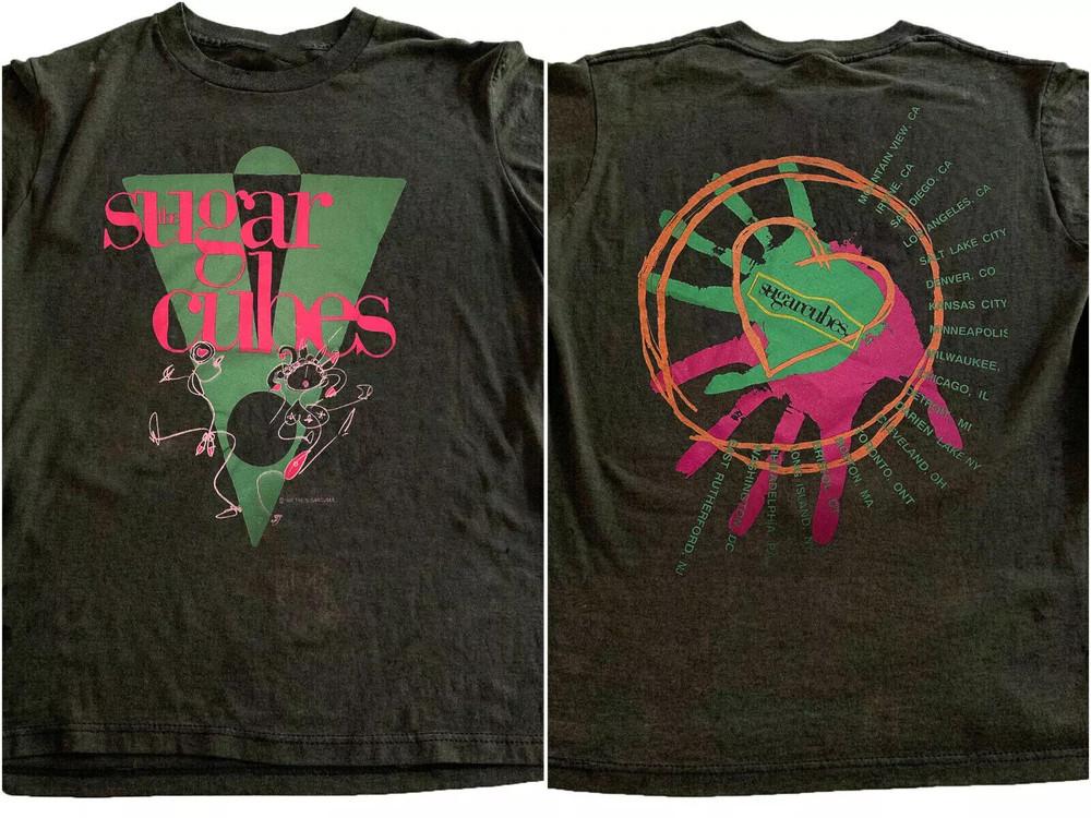 Бьорк The Sugar Cubes II Тур по США 1988 Полноразмерная футболка S-5XL Унисекс XXL