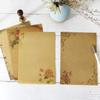 8 Pieces Antique Colored Printed Writing Paper Kraft Writing Stationery Papers Mail Paper