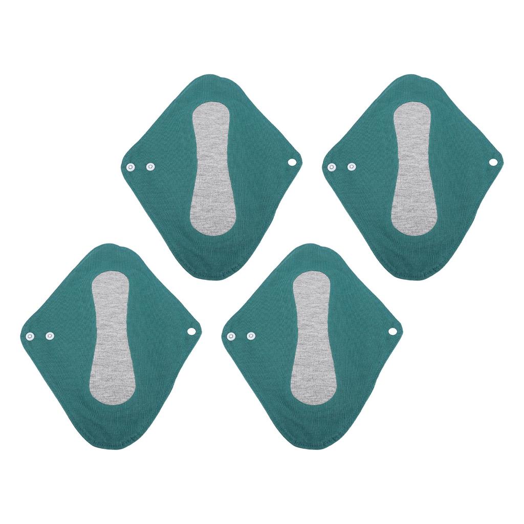 4pcs Reusable Panty Liners Highly Absorbent Cotton Washable Sanitary Napkins for Overnight