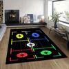 Black Basketball Training Carpet Mat Rug Home Decoration Number Circle Floor Mat Kids Sport Practice Non Slip
