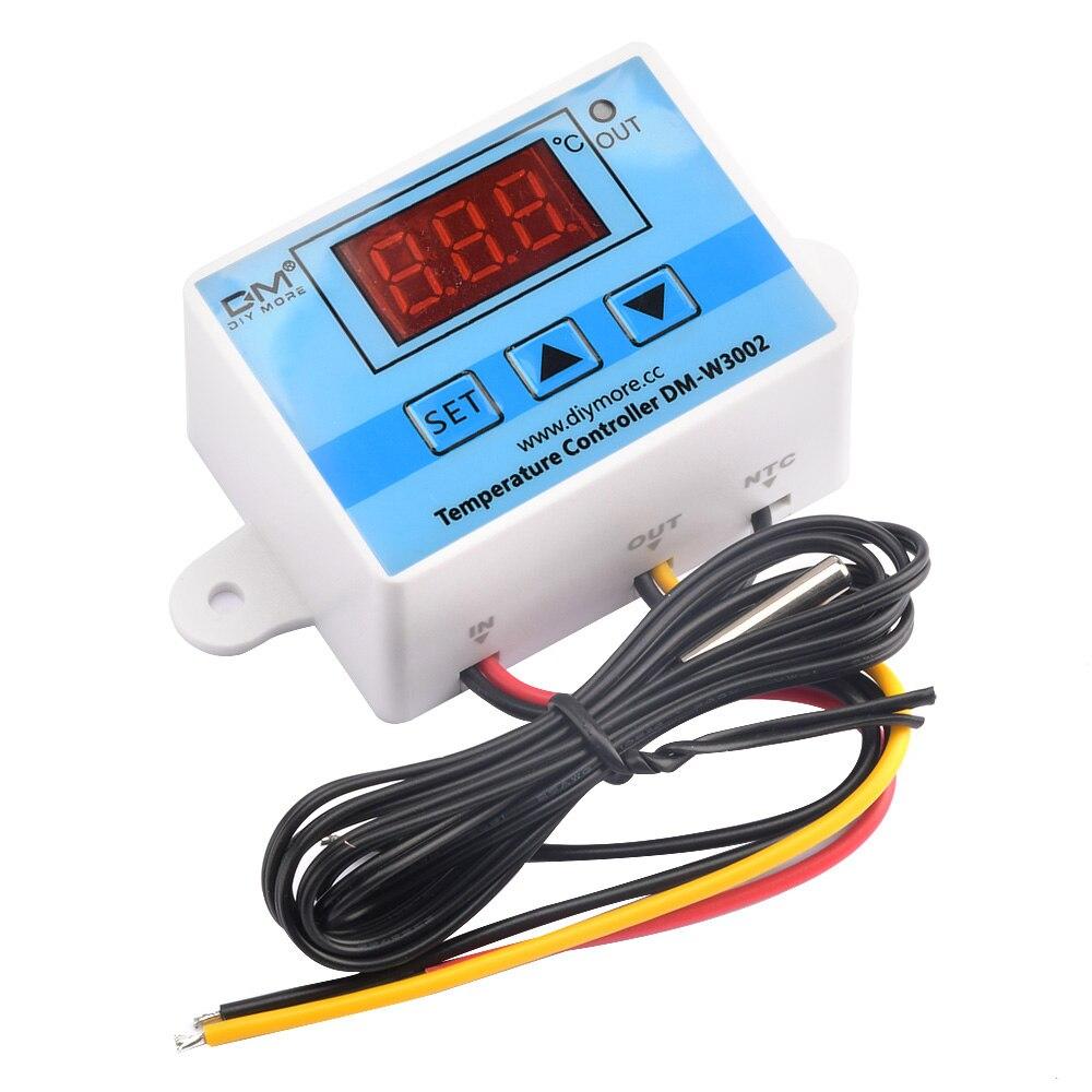 W3002 Digital Temperature Controller Thermostat 110V 220V LED Display for Fridge Water Heating Cooling Thermoregulator