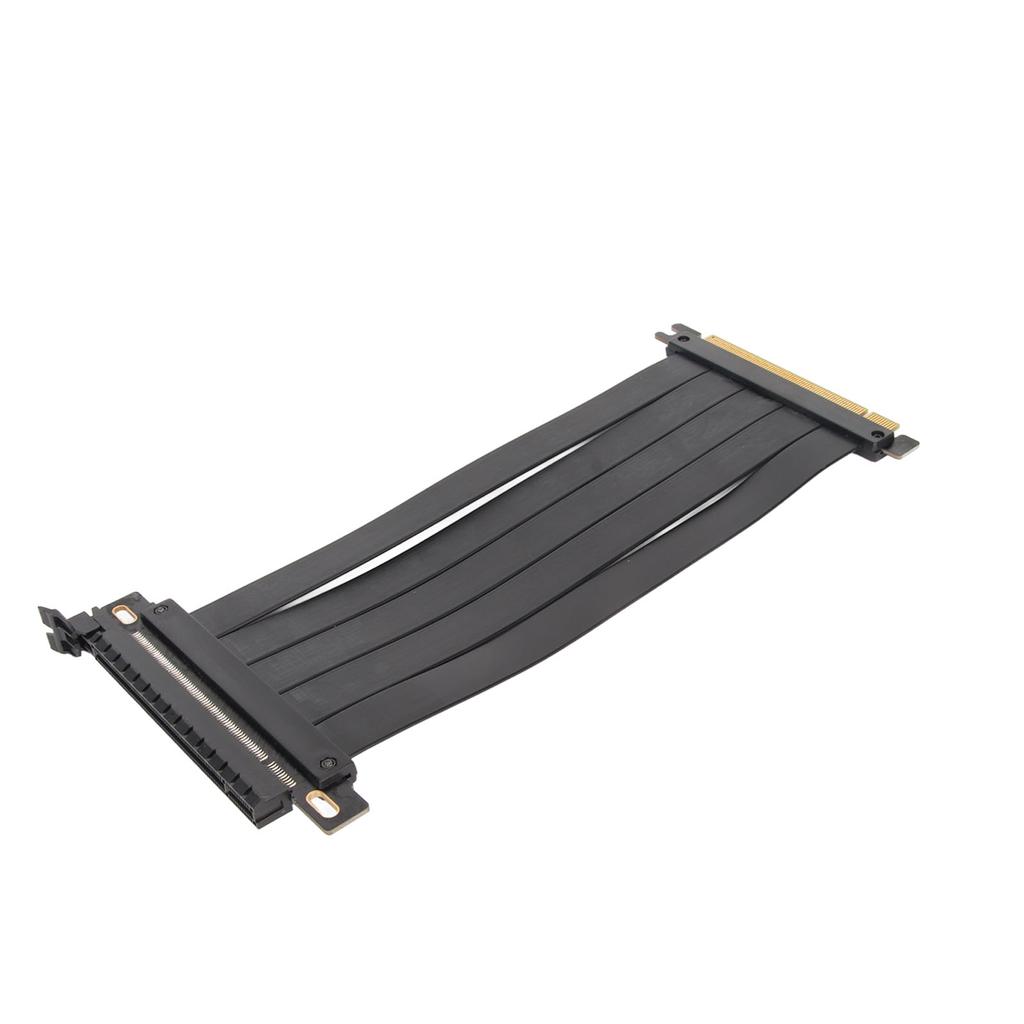 PCIE 4.0 X16 Extender Riser Cable High Shielding Property 180 Degree Flexible PCIE 4.0 Extension Cable for Graphics Card