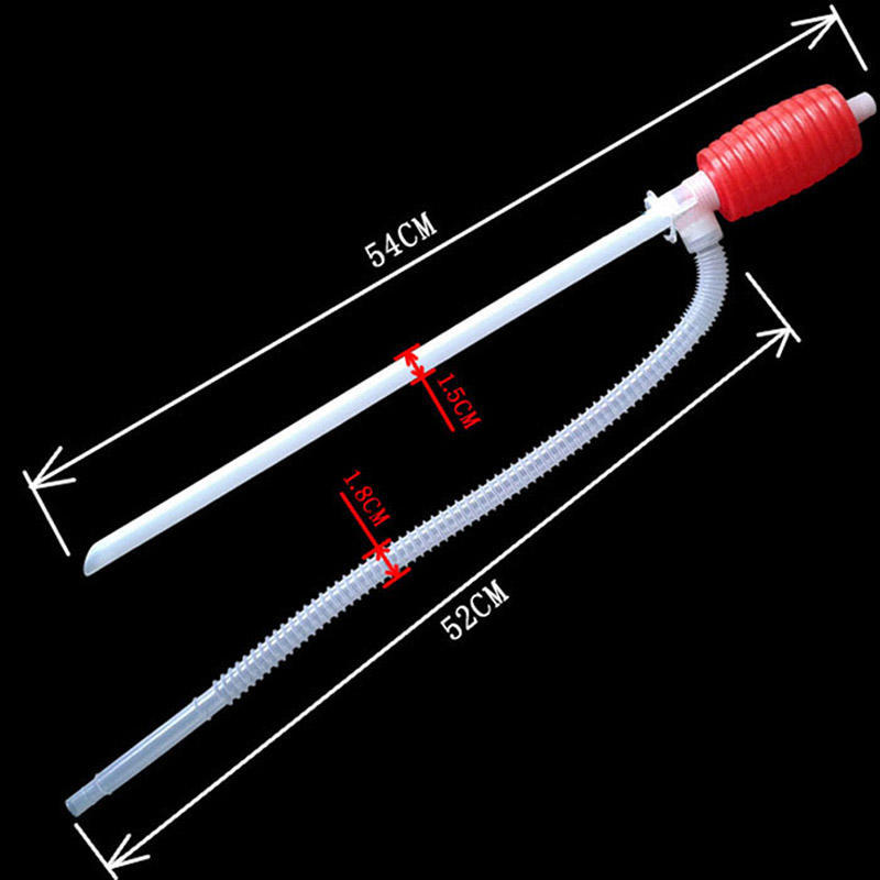 Přenosná ruční sifonová hadice na auto Olej Plyn Voda Kapalina Přečerpávání Ruční pumpa Sifon