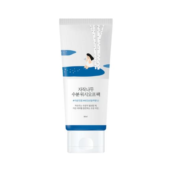 ROUND LAB Birch Juice Moisturizing Wash-Off Pack Hydrating & Soothing Face Mask 80ml