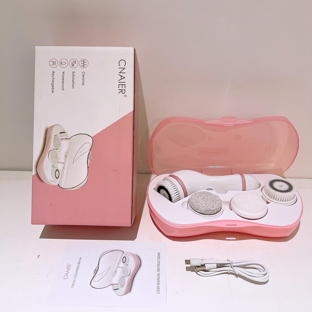 1SET Electric Cleanser Charging Household Multifunctional Rotary Cleaning Pore Portable Waterproof Face Brush