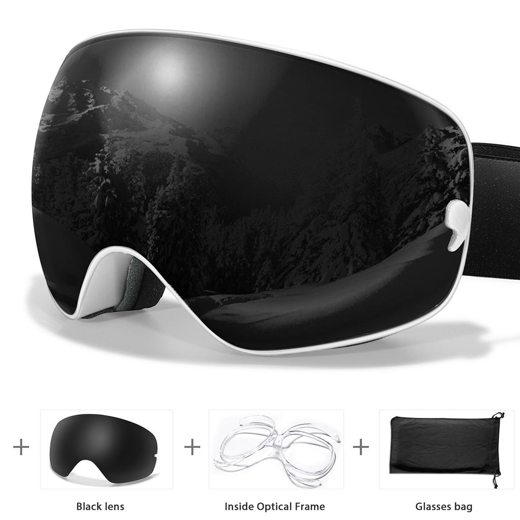 Ski Goggles Men Women Outdoor Sports Anti-fog Snowboarding Snowmobile Glasses UV400 Charngeable Lens Teen Charistmas Cycling