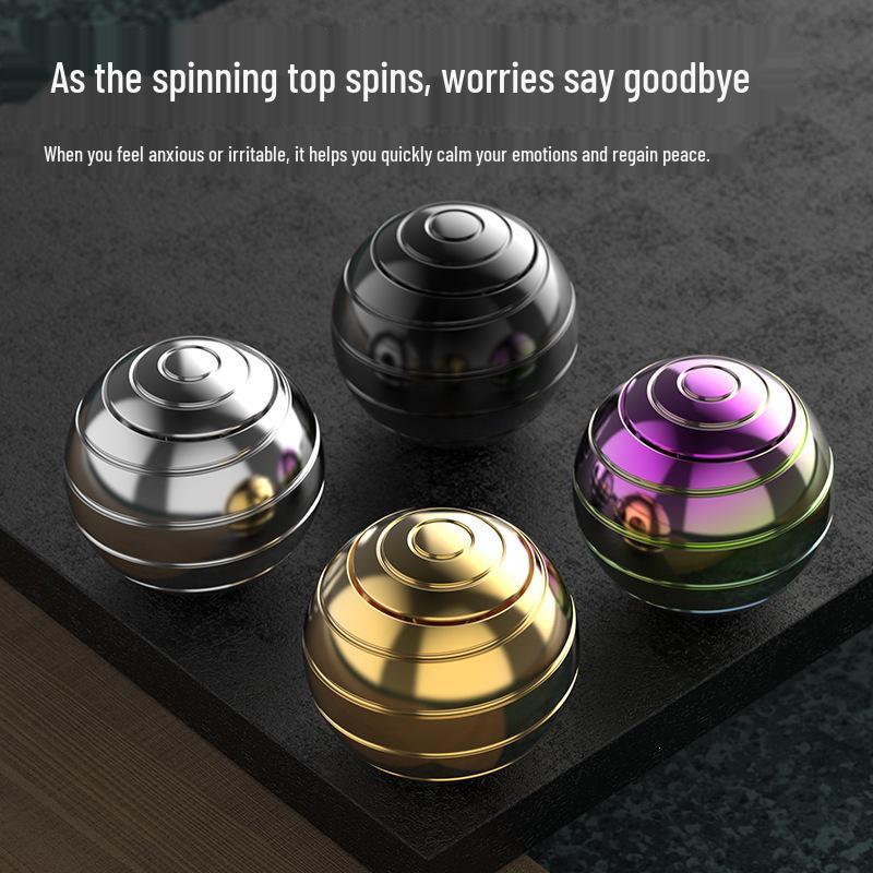 Fingertip Spinner: Colorful Luminous Desktop Decompression Toy