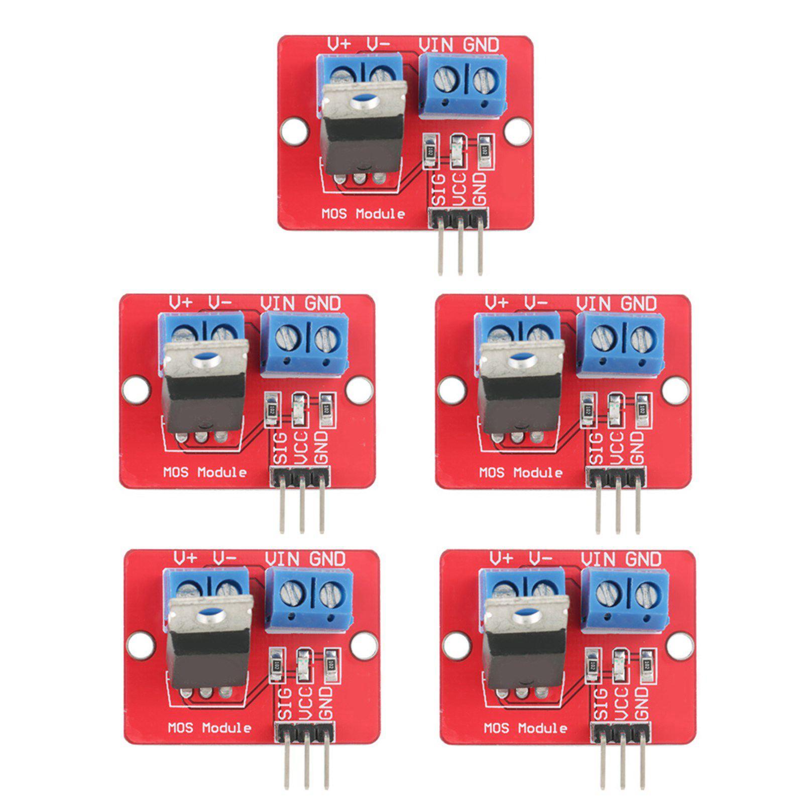 

5pcs 3.3V5V MOSFET Driver Modules PWM Output Driving Boards Output 024V