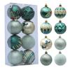 Shatterproof Painted Christmas Ball 6cm Christmas Baubles Christmas Hanging Ball  Home Xmas Decor
