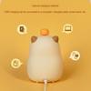 Capybara Led Night Light Silicone Rechargeable Digital Alarm Clock Dimmable Table Lamp Timing USB Charge Children Birthday Gift