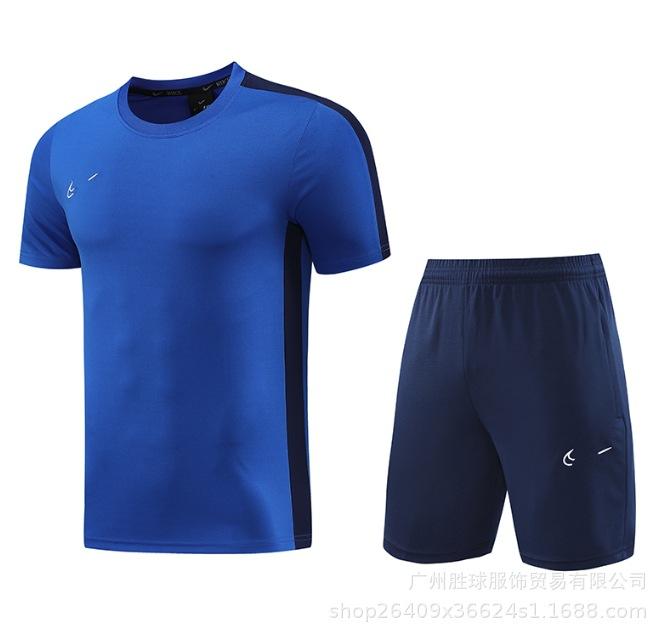 Nk Tuta da Allenamento Pantaloncini a Maniche Corte Casual, Maglia da Calcio, Maglia di Classe, Maglia Sportiva Fitness da Corsa per il Commercio Estero