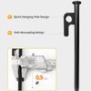 Camping Tent Stakes Aluminium Tent Stakes Peg Garden Ground Anchors With Hook Wind Proof Camp Tent Spikes Canopy Nails