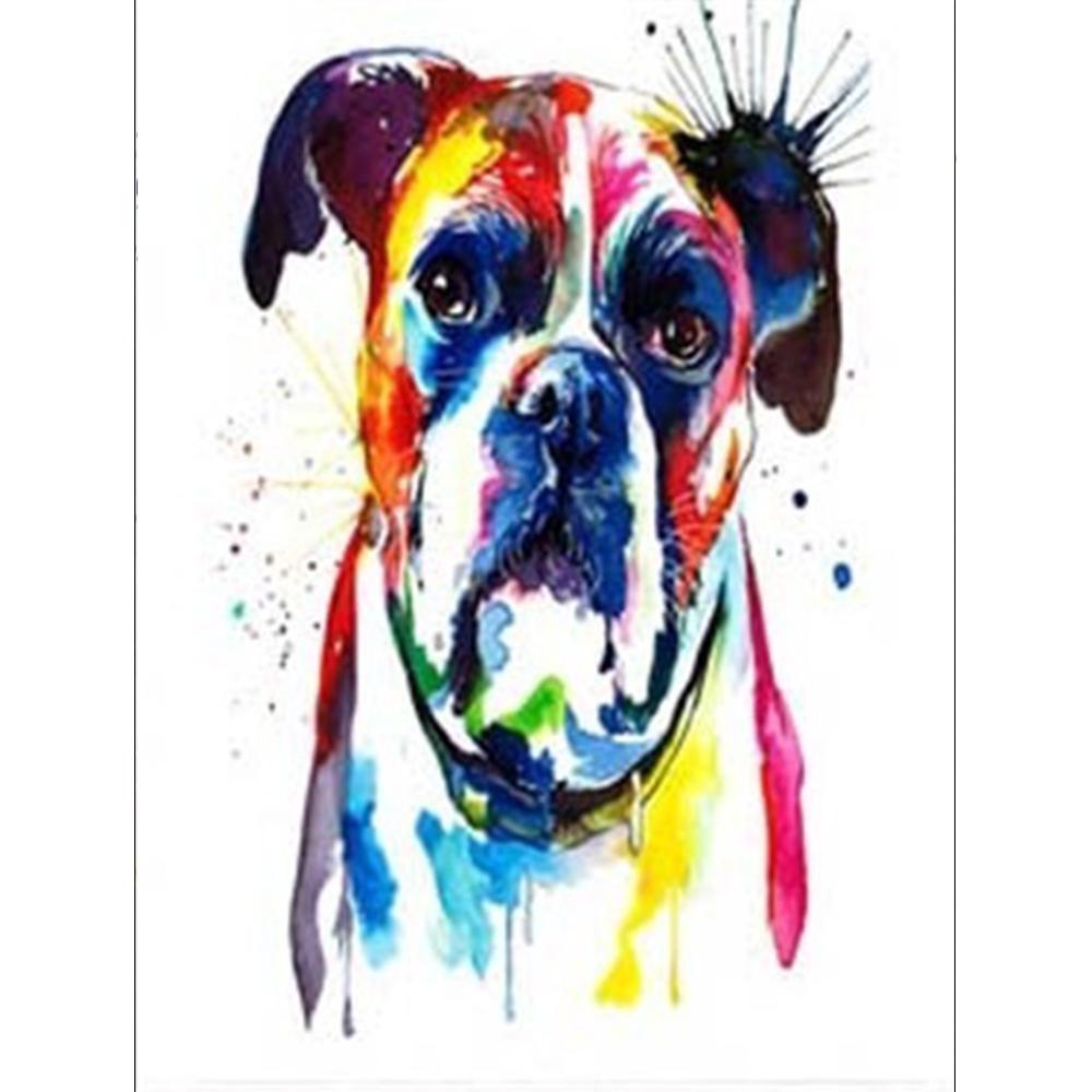 YSCOLOR Diamond Painting 5D Fai Da Te – Cane Marrone, Kit Completo Con Tela 30x40 Cm, Diamanti Rotondi E Strumenti