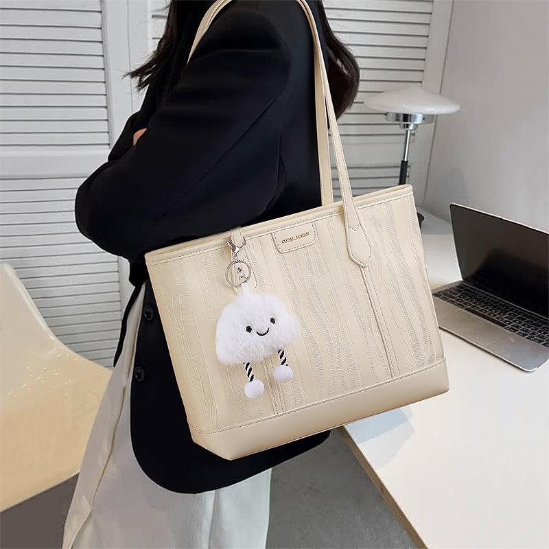 

2025 New Large Capacity Commuter Tote Bag for Women, High-End Handheld and Shoulder Shopping Bag