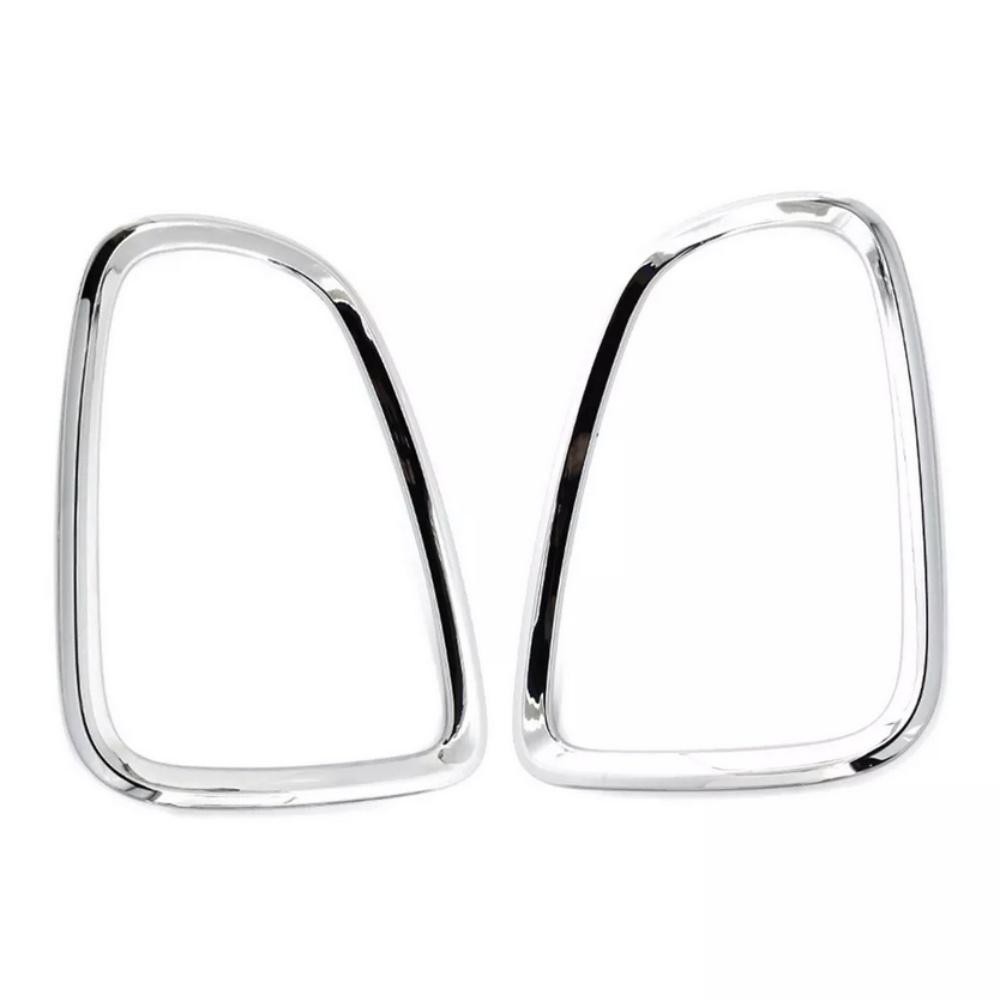 2Pcs Silver Tail Light Trim Bezel For BMW Mini Cooper R56 R57 R58 R59 2007-2014