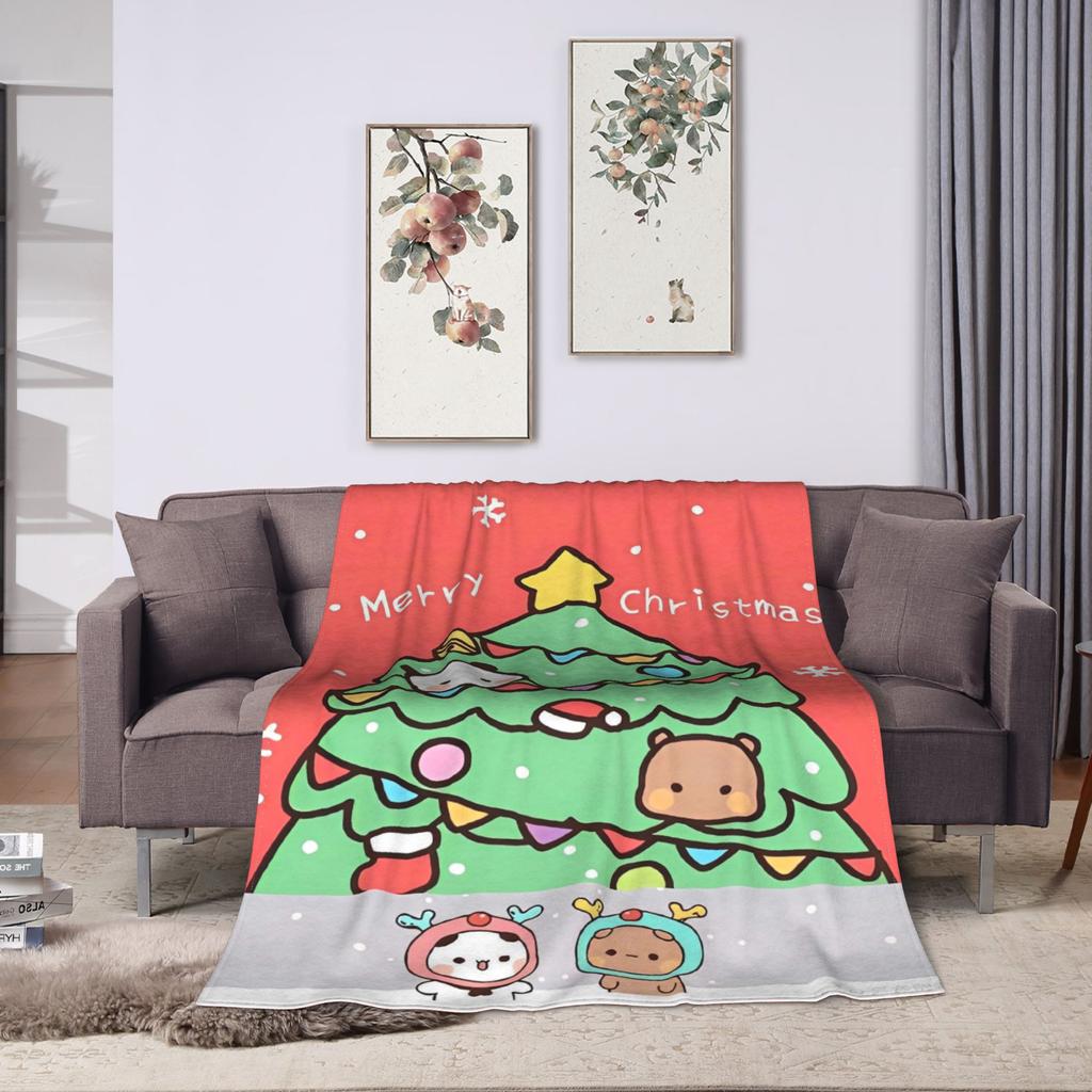 Bubu Dudu Christmas Blanket Quality Warm Bedding Throws Autumn Boy Girl Living Room Fashion Bedspread