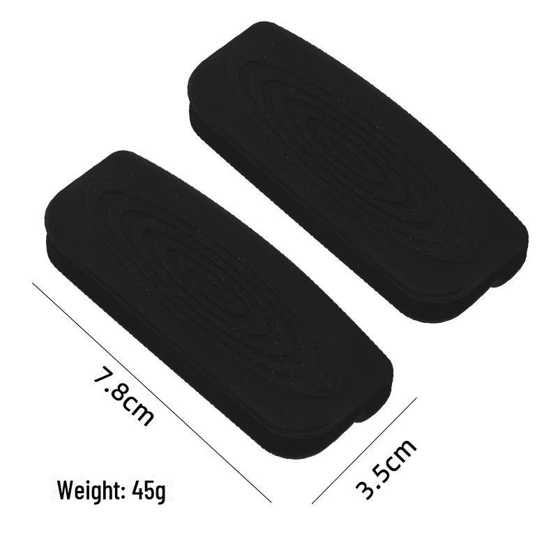 Silicone Anti-Scalding Handle Cover for Cast Iron Pots - High Temp Resistant, Universal Fit.