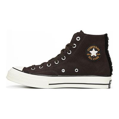 Chuck 70 High Velvet Brown Unisex Sneakers Ivory 172498C