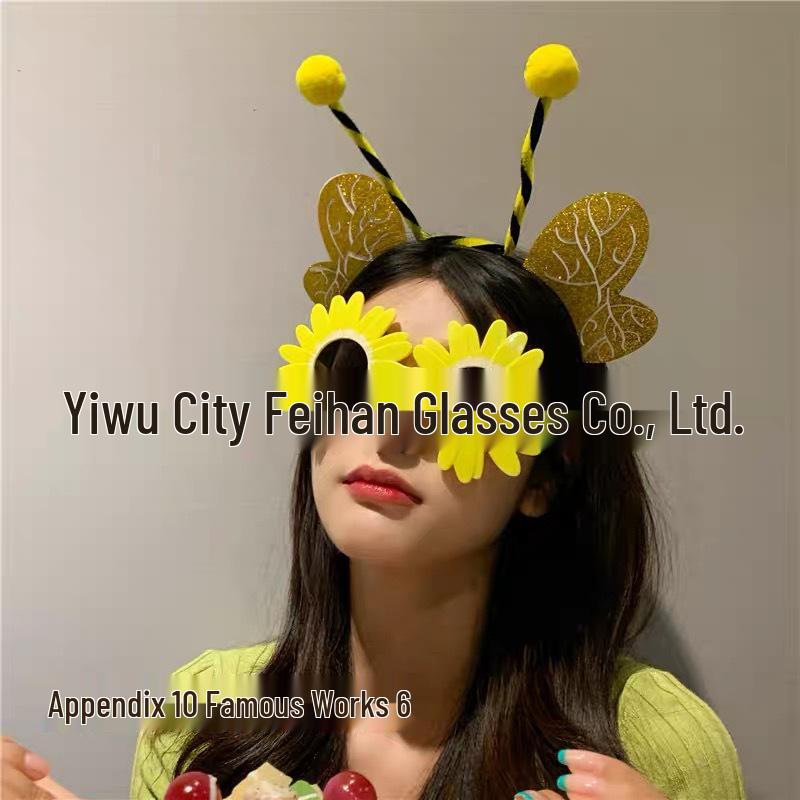 Причудливые солнцезащитные очки с ромашками для вечеринок и фотосессий