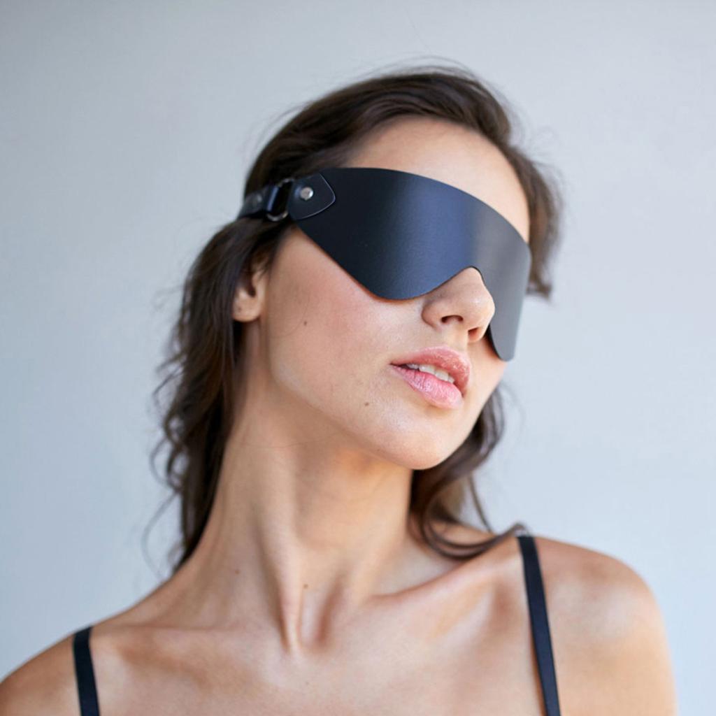 Blindfold Mask, Leather Costume Mask, Cosplay Mask for , Blackout Mask, Sensual Blind Mask, Cosplay Blindfold Masquerade Mask
