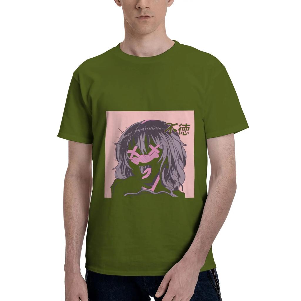 Anime Anime Sexy Female Characters Unisex Tshirt Clothes Leisure Tee Shirt Short Sleeve Fugees 100 Cotton