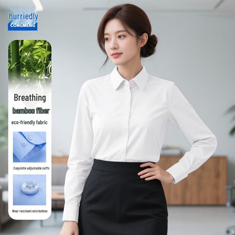 

Women s Slim Fit Long-Sleeve Formal Shirt S