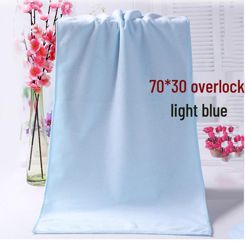 Microfiber Car Wash Towel, 30x30cm, Blue Edged Drying & Waxing Cloth.